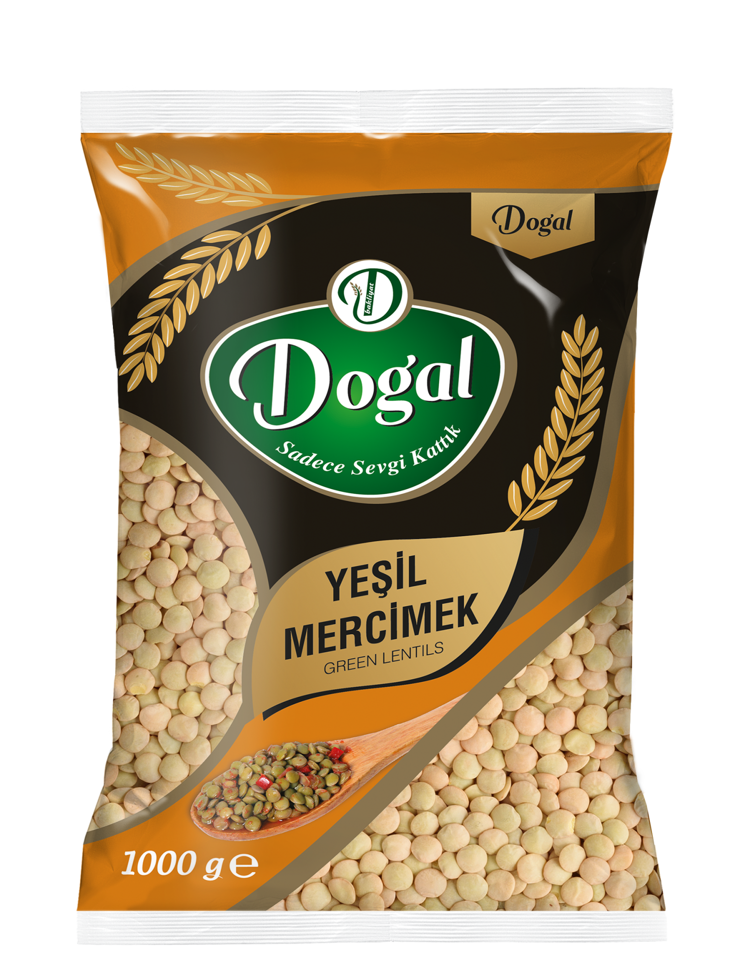 Doğal Yeşil Mercimek 1 Kg