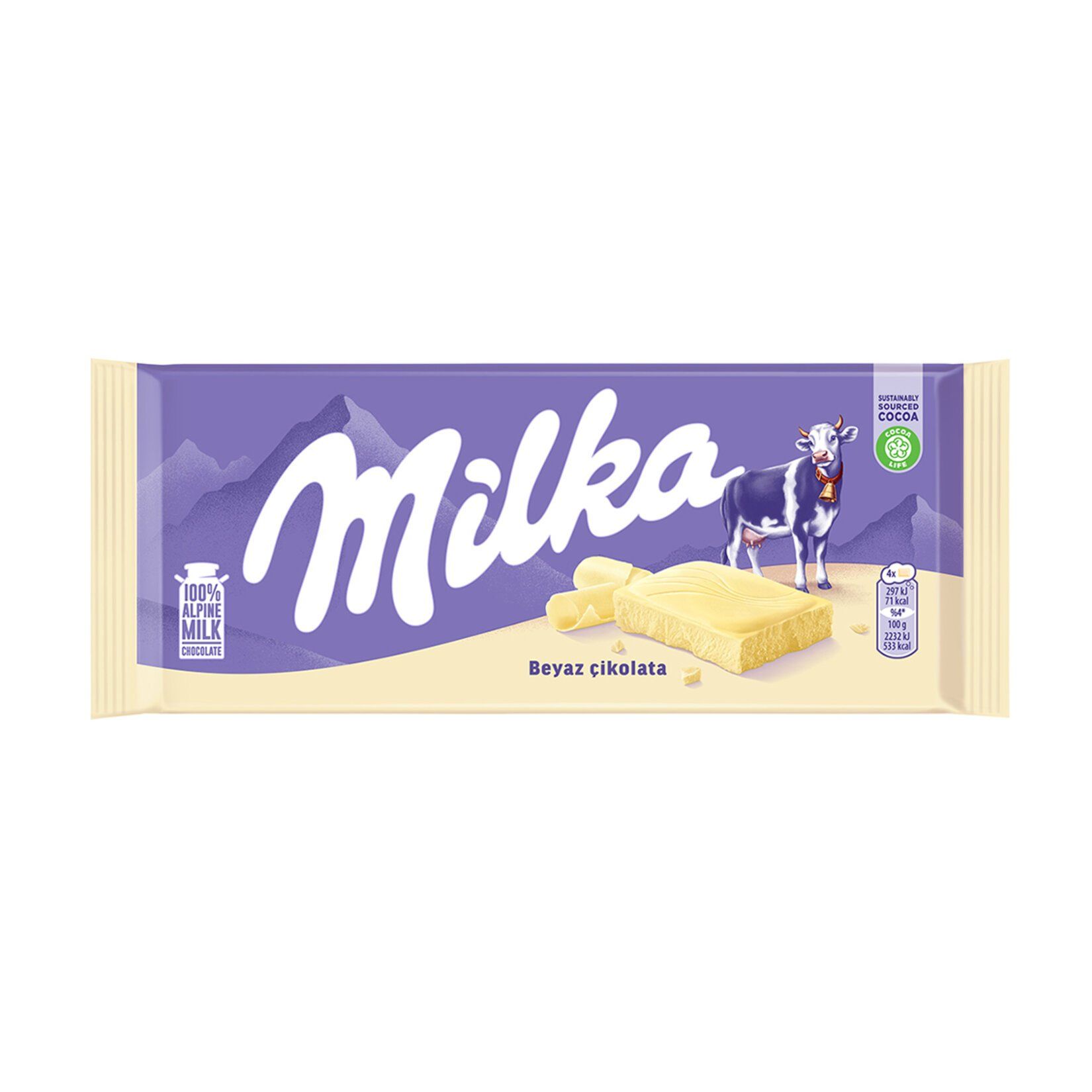 Milka Tablet Beyaz Çikolata 80g