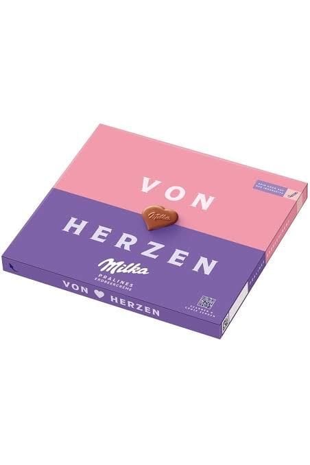 Milka Pralines Von Herzen 110g