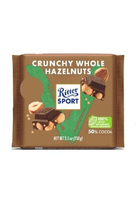 Ritter Sport Crunchy Whole Hazelnuts 100g