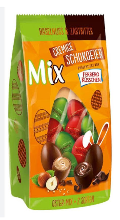 FERRERO KÜSSCHEN OSTER-MİX CREMIGE SCHOKOEIER 150G