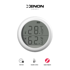 Zigbee Dijital Akıllı Sıcaklık Ve Nem Ölçer Termometre