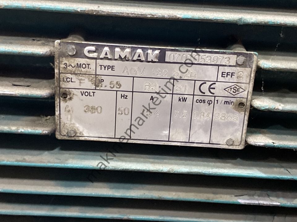 GAMAK 380V 7.5KW 2800 DEVİR  MOTOR