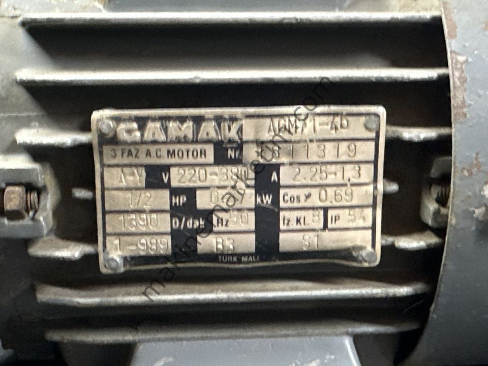 GAMAK 380V 0.37KW 1400 DEVİR MOTOR