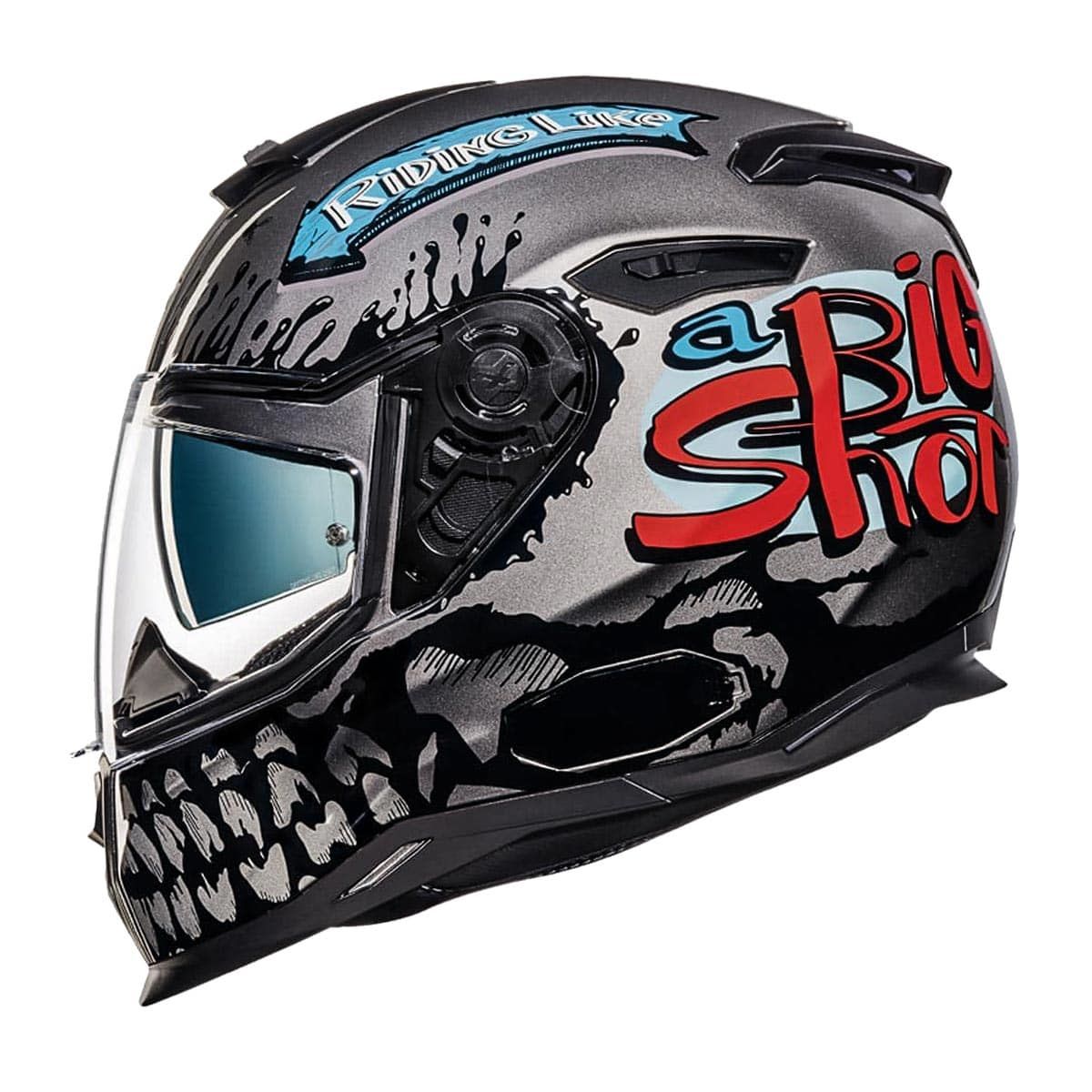 Nexx Sx 100 Big Shot Gri Kask