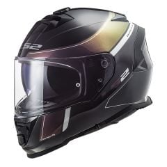 Ls2 Storm Velvet Mat Siyah - Gökkuşağı Kask