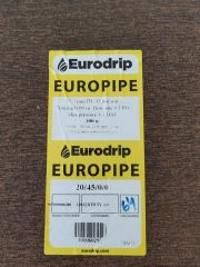 Eurodrip 20 lik Deliksiz Düz Damlama 1.1 mm 300 Mt Yuvarlak Damlama