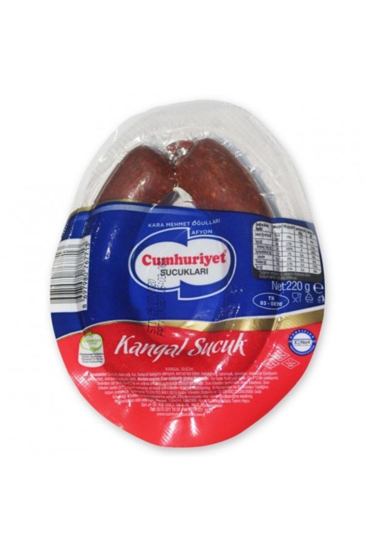 Cumhuriyet Kangal Dana Sucuk (220 Gr)