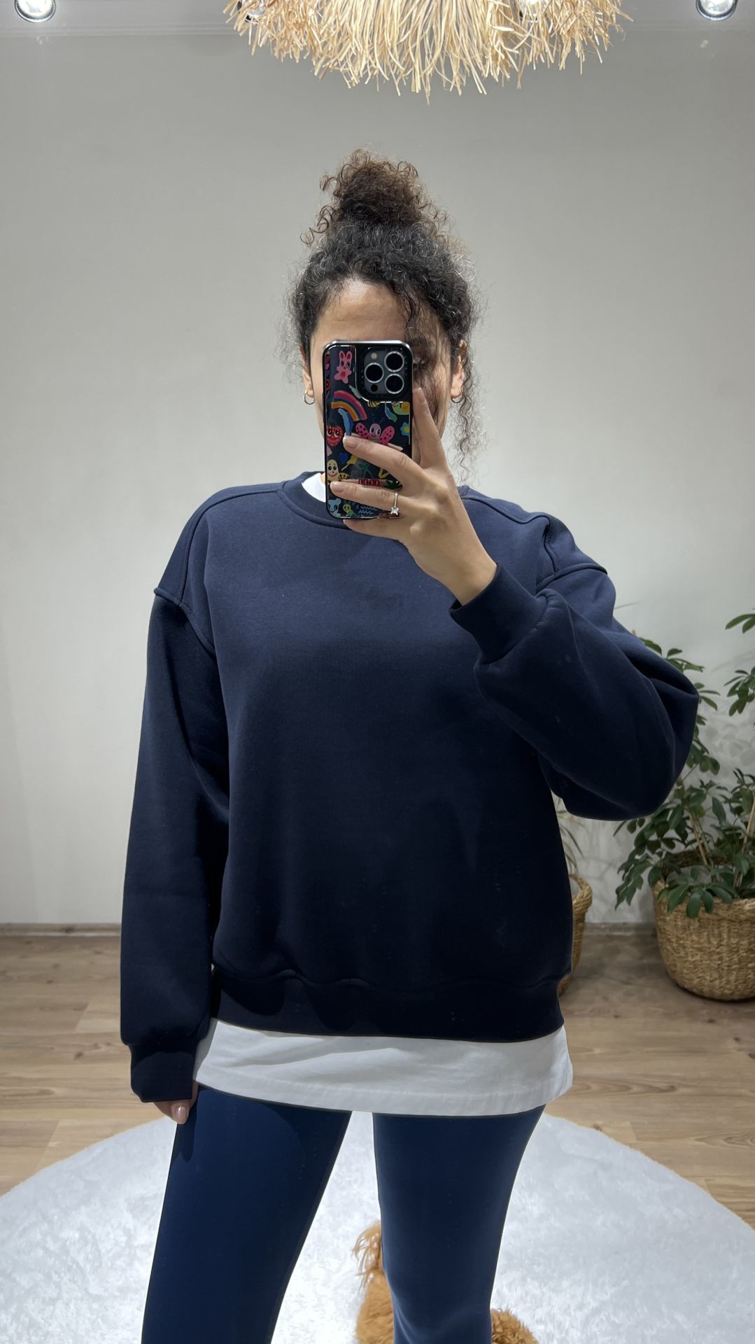 Lacivert Basic Sweatshirt