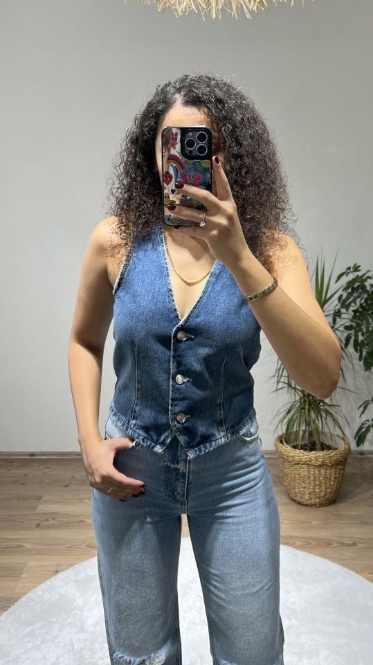 Denim Yelek