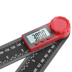 2-in-1 Dijital Açı Ölçer Gonyometre Cetvel 0-200mm
