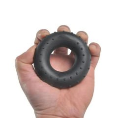 El Egzersiz Simidi Sert Direnç Siyah Renk