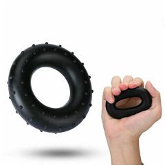 El Egzersiz Simidi Sert Direnç Siyah Renk