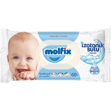 Molfix Hassas Ciltler İçin 60 Yaprak Islak Mendil