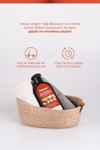 Tresan Argan Yağlı Besleyici ve Kırılma Karşıtı Bakım Şampuanı 300 ml