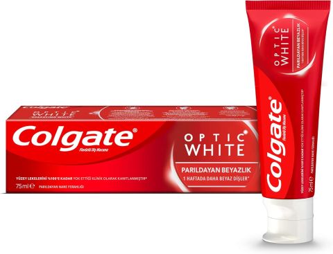 Colgate Optic White Parıldayan Beyazlık Beyazlatıcı Diş Macunu 50 Ml