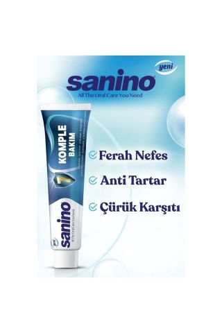 SANİNO DİŞ MACUNU 75ML KOMPLE BAKIM