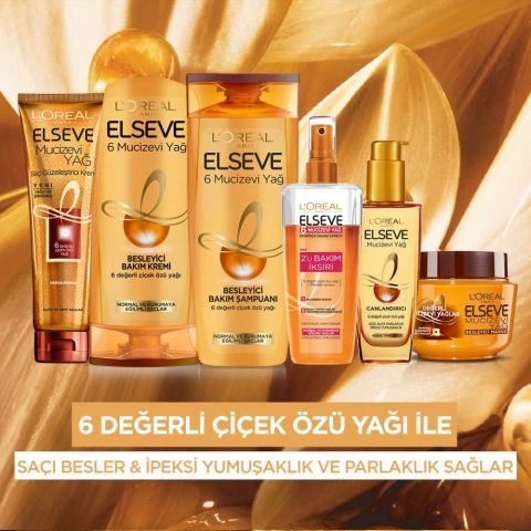 Loreal Paris Elseve 6 Mucizevi Yağ Besleyici Bakım Şampuanı 550 ml
