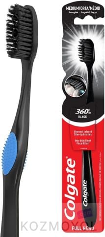 Colgate 360 Charcoal Siyah Medium Diş Fırçası