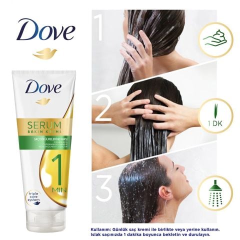 Dove 1 Minute Saç Dökülmelerine Karşı Serum Saç Bakım Kremi 170 ml