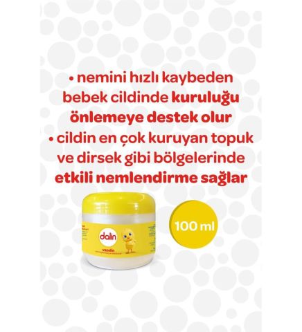 Dalin Bebek Vazelini Nem Kaybına Karşı Formül 100 ml