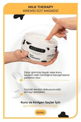 Morfose Milk Therapy Saç Bakım Kremi 500 ml