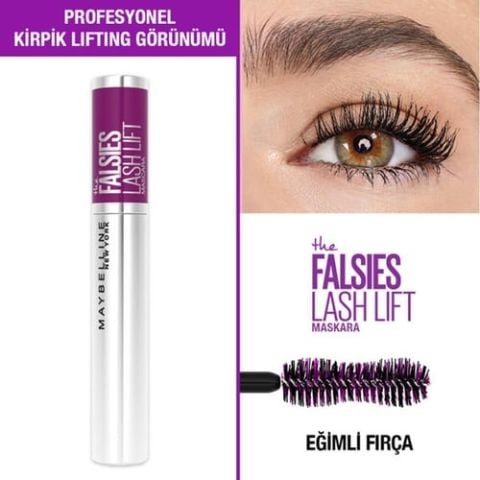 Maybelline New York Falsies Lash Lift Kirpik Lifting Etkili Maskara - Siyah 9.6 ml