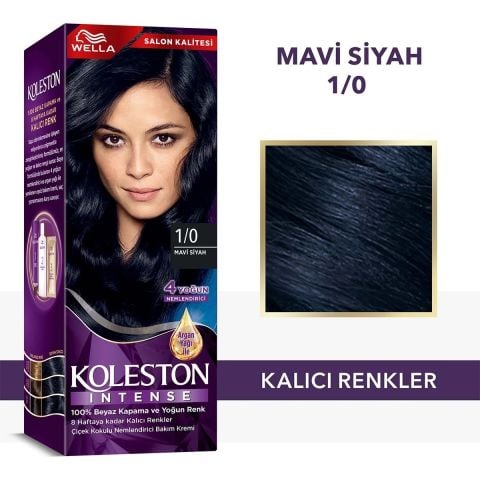 Wella Koleston Intense 1/0 Mavi Siyah Saç Boyası