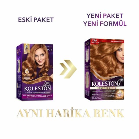 Wella Koleston Supreme Kit 8/74 Gizemli Kahve