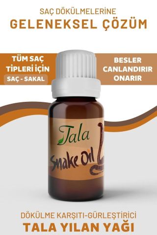 Tala Yılan Yağı Saç Dökülmesine Karşı Besleyici ve Onarıcı Saç Bakım Yağı 20 Ml