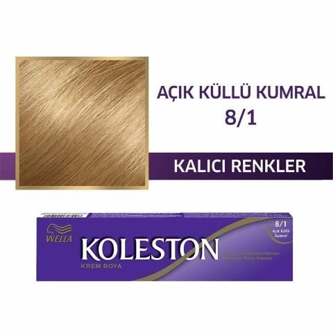 Wella Koleston Tüp Boya 8.1 Açık Küllü Kumral