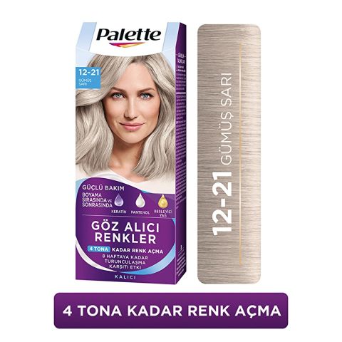 Palette Göz Alıcı Renkler Gümüş Sarı 12-21