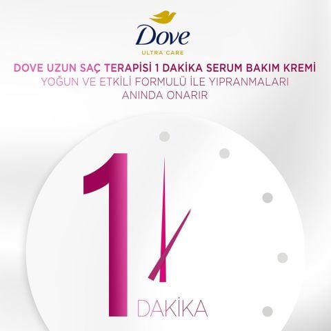 Dove 1 Minute Serum Saç Bakım Kremi Uzun Saç Terapisi 170 ml