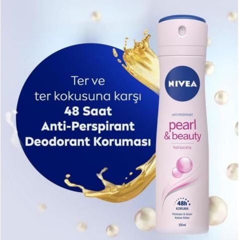NIVEA Pearl & Beauty Kadın Sprey Deodorant 150ml