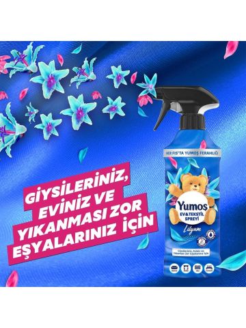 Yumoş Ev Ve Tekstil Giyisi Spreyi Lilyum 450 ml