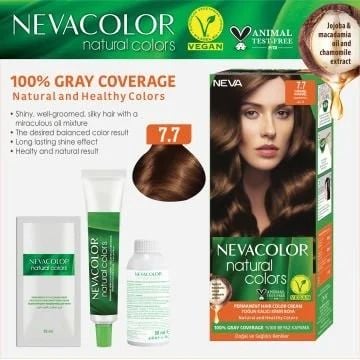 Neva Color Saç Boyası Seti 7.7 Karamel
