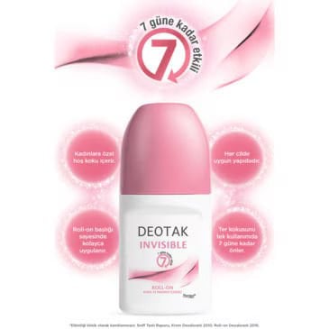Deotak Invisible Roll-on Deodorant 35 ML