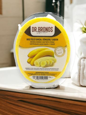 Dr. Bronos Muz Özlü Doğal Süngerli Sabun 135 Gr