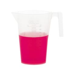 Beher - Kulplu - P.P - Kısa Form - Kabartma Skala - 500 Ml