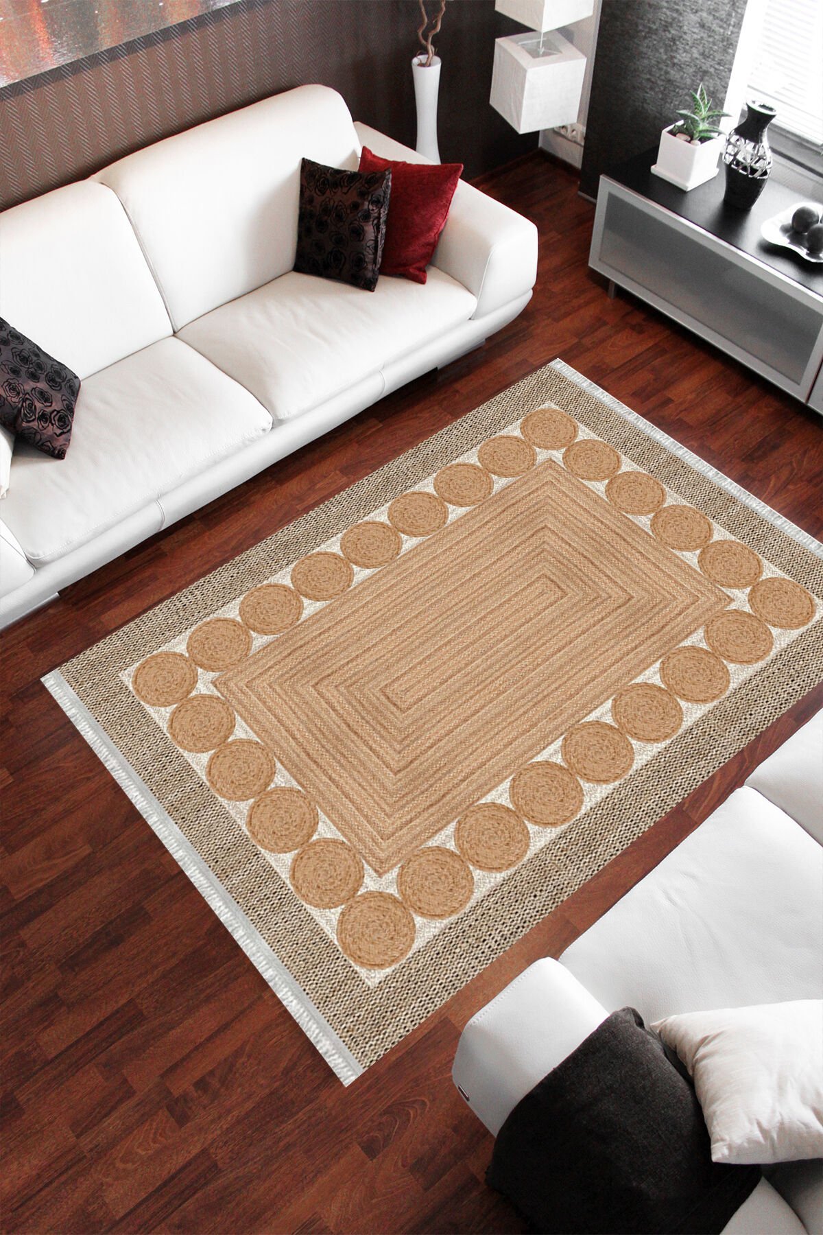 Homier Cotton Kalitesi Yıkanabilir Kaymaz Taban Kilim Ve Yolluk H-OT-4155A