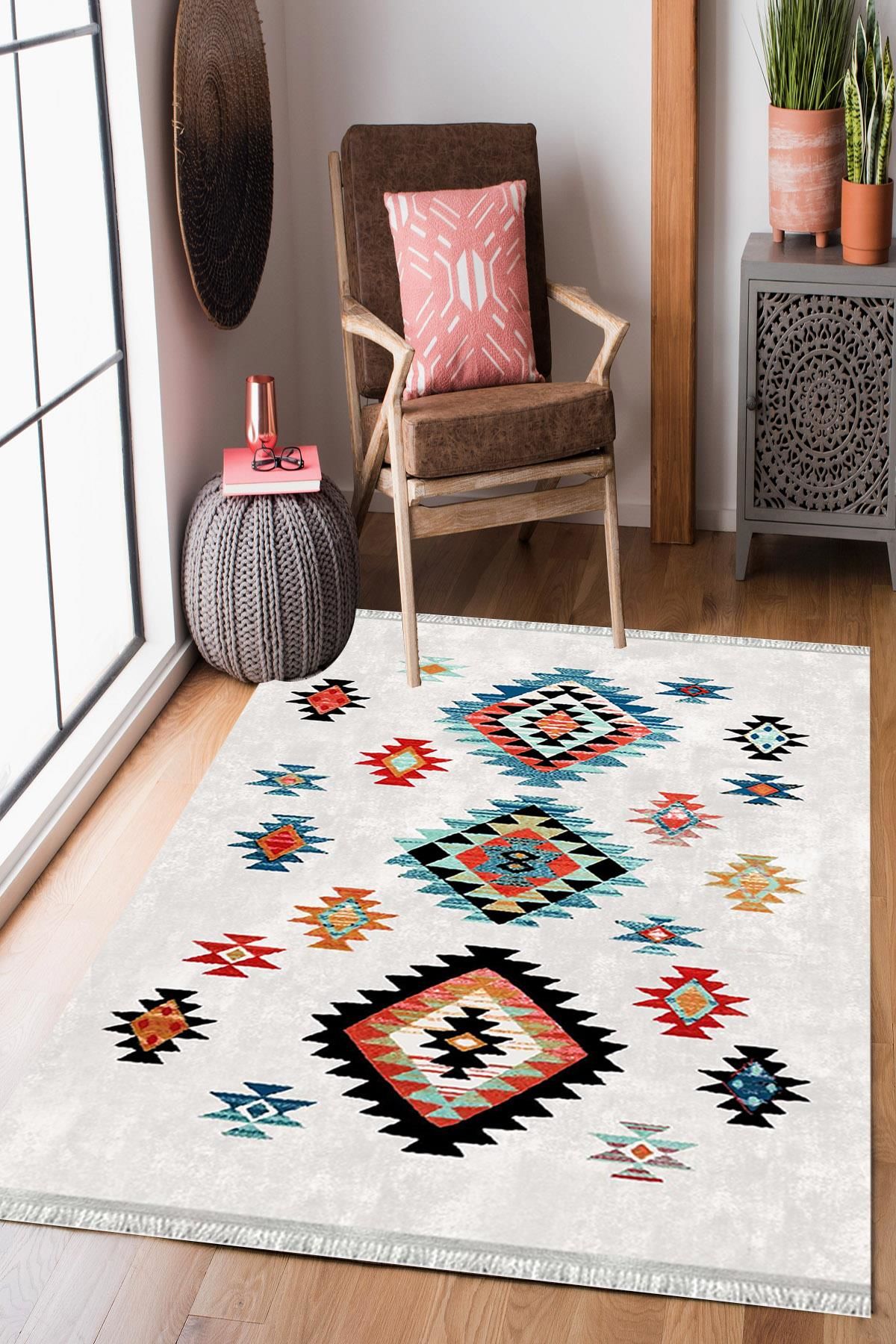 Homier Westa Kalitesi Yıkanabilir Kaymaz Taban Kilim Ve Yolluk H-OT-4253