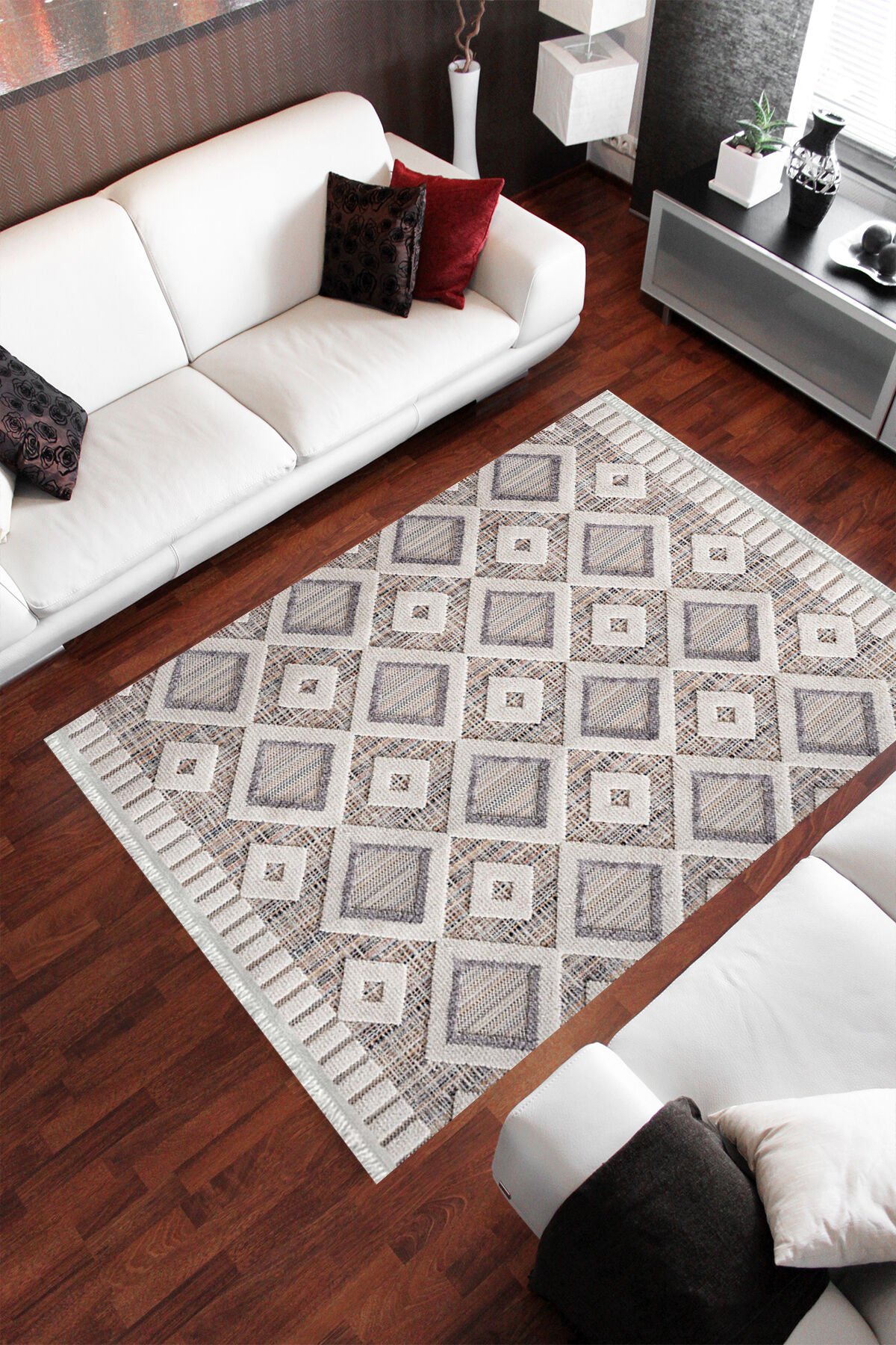 Homier Cotton Kalitesi Yıkanabilir Kaymaz Taban Kilim Ve Yolluk H-PW-8092A