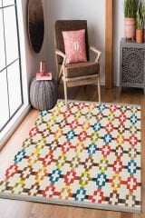 Homier Cotton Kalitesi Yıkanabilir Kaymaz Taban Kilim Ve Yolluk H-OT-4050A