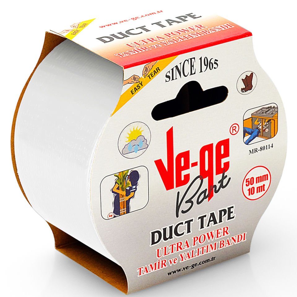 Vege Özel Amaçlı Bant Tamir ve Yalıtım Power Ducttape 50x10