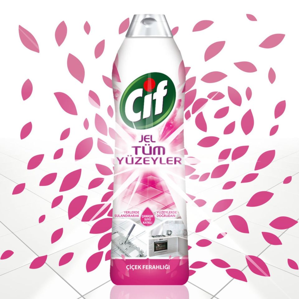Cif Tüm Yüzeyler Jel Çiçek Ferahlığı 750 Ml