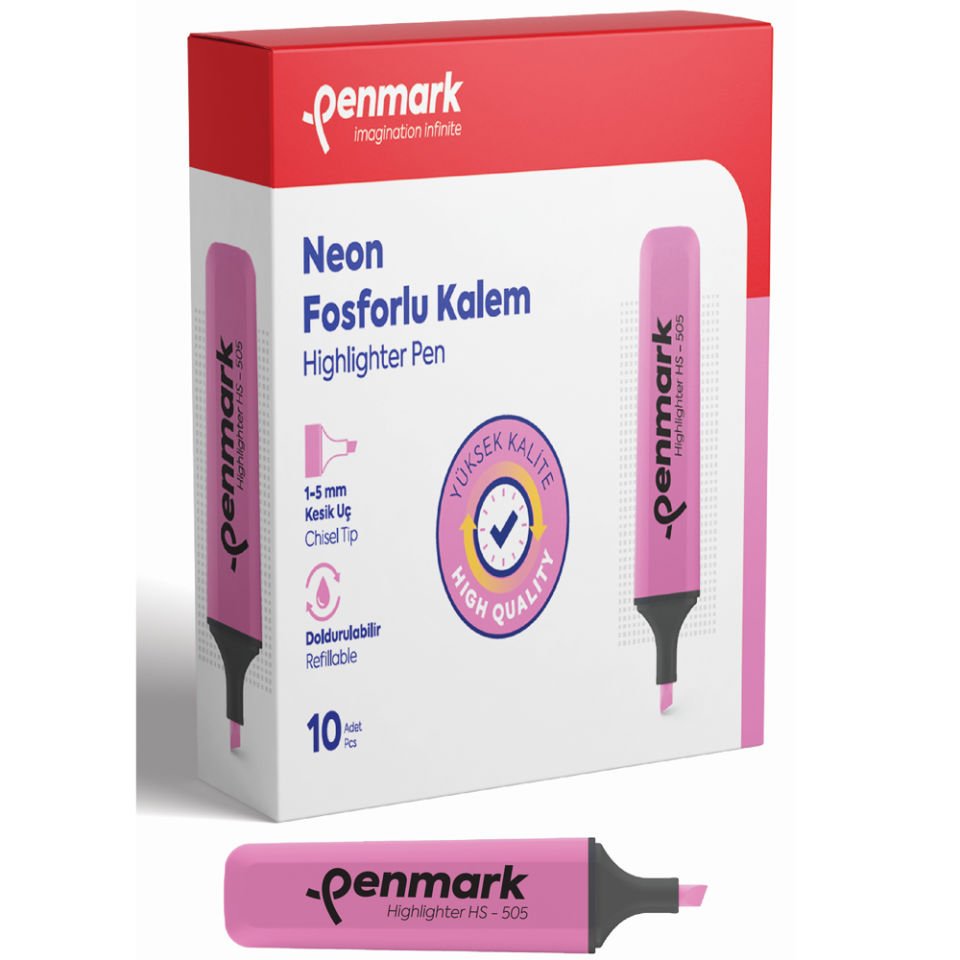 Penmark Fosforlu Kalem Neon Pembe HS 505