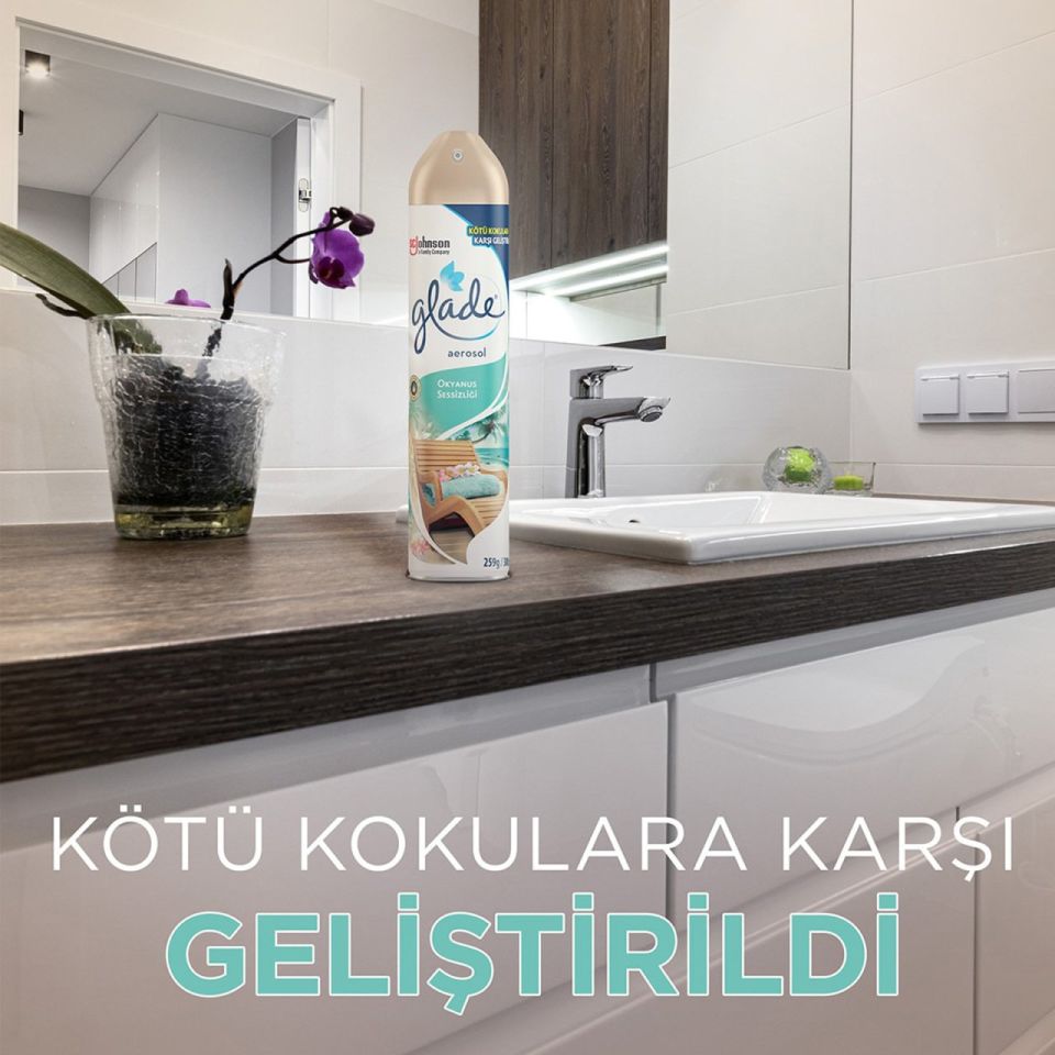 Glade Hava Tazeleyici Aerosol Oda Kokusu Okyanus Sessizliği 300ml