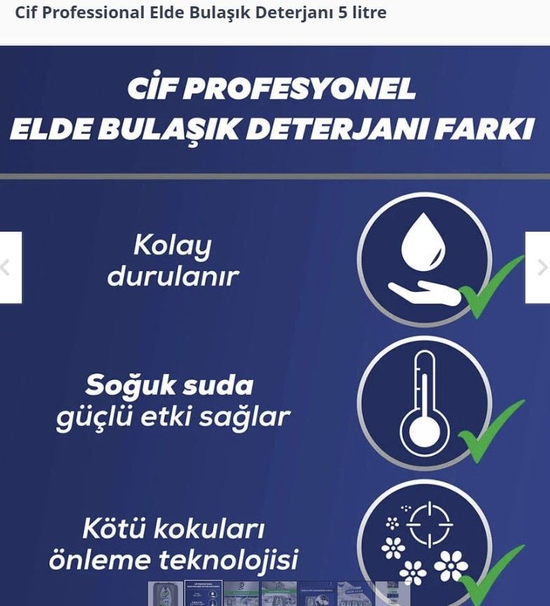 Cif Professional Elde Bulaşık Deterjanı 5 litre