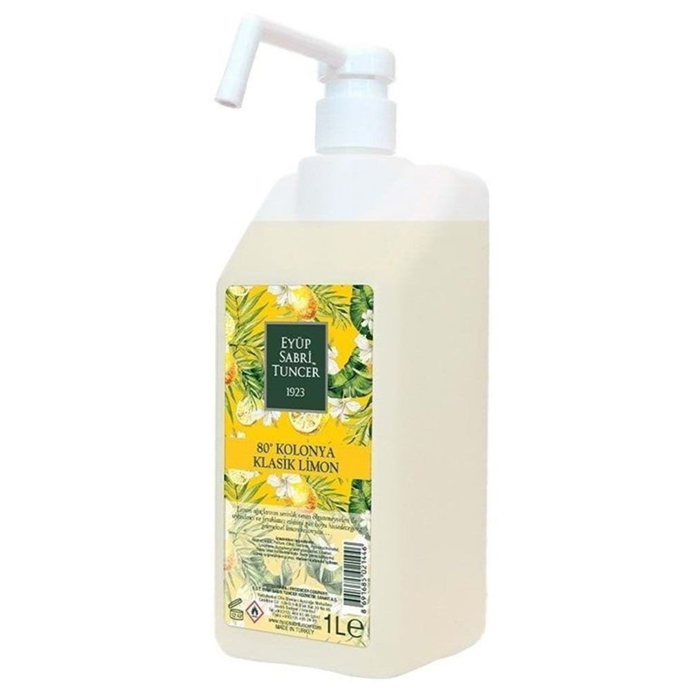 Eyüp Sabri Tuncer Kolonya Limon Pompalı Sprey Başlıklı 1 LT