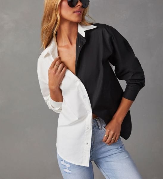 BLACK-WHITE SHIRT
